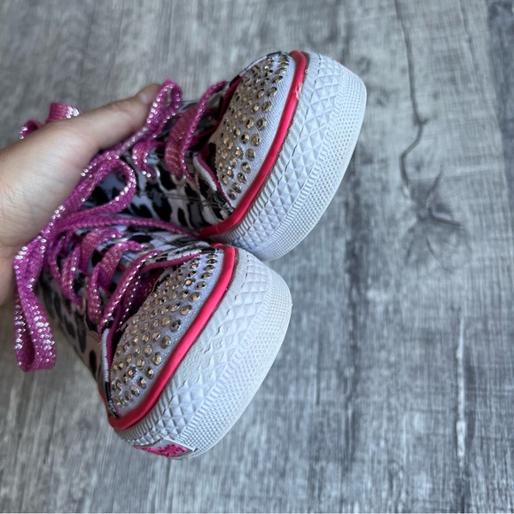 Skechers Twinkle Toes Cheetah Print Size 1 - Picture 5 of 9